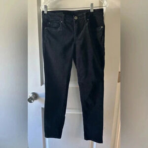 KUT DIANA Skinny Corduroy Pants Black Petite 4P